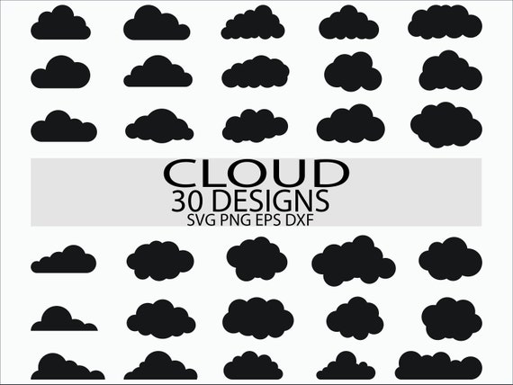 Download Cloud svg file/ Cloud clipart/ Cloud vector/ Cloud bundle ...