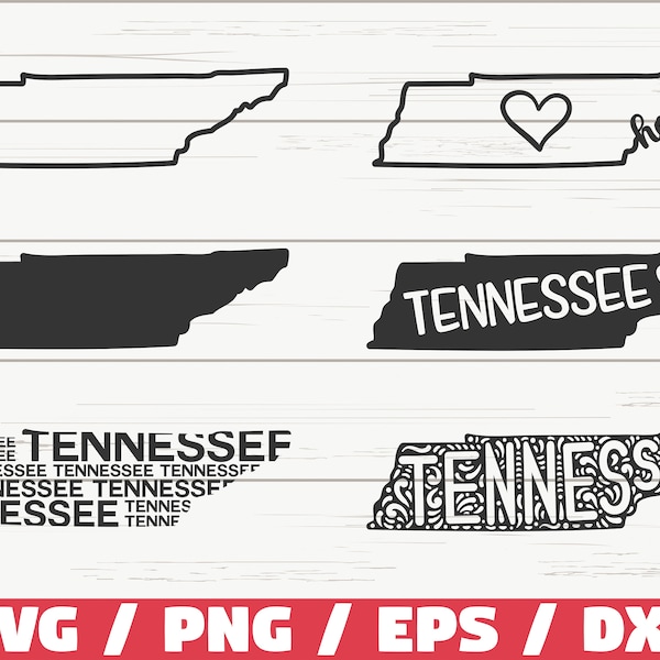 Tennessee State SVG / Cut File / Cricut / Clip Art / Kommerzielle Nutzung / Silhouette / Tennessee SVG / Tennessee Home Svg / TN Svg