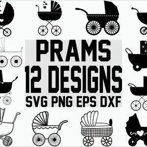 Pram svg/ baby shower svg/ stroller svg/ baby svg/ pram svg/ motherhood svg/ clipart/ cut file/ cuttable file/ iron on/ stencil file/ decal