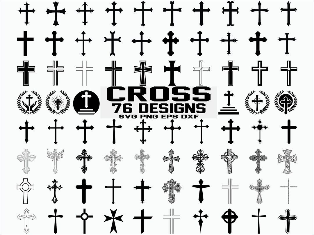 Cross Svg File/ Cross Clipart/ Crosses Svg File/ Halloween Svg ...