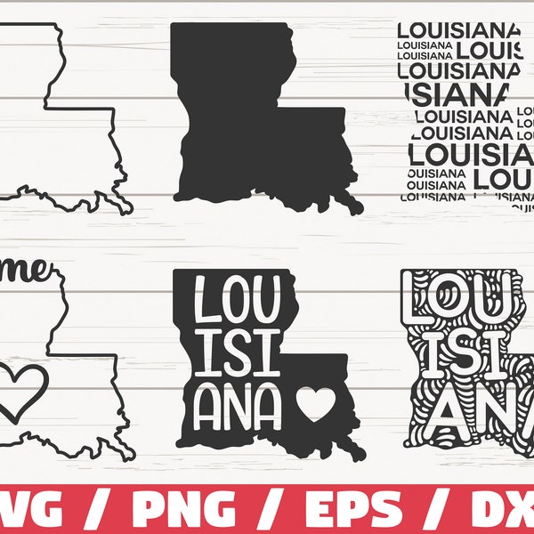 Louisiana State SVG / Cut File / Cricut / Clip Art / Kommerzielle Nutzung / Silhouette / Louisiana SVG / Louisiana Home Svg / LA Svg