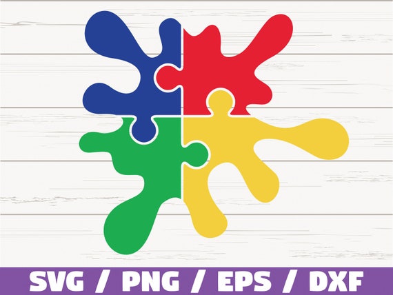 Autism Splash SVG / Cut Files / Commercial Use / Cricut / Clip - Etsy