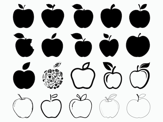 Download Apple Svg School Svg Teacher Svg Apple Clipart Cut Etsy