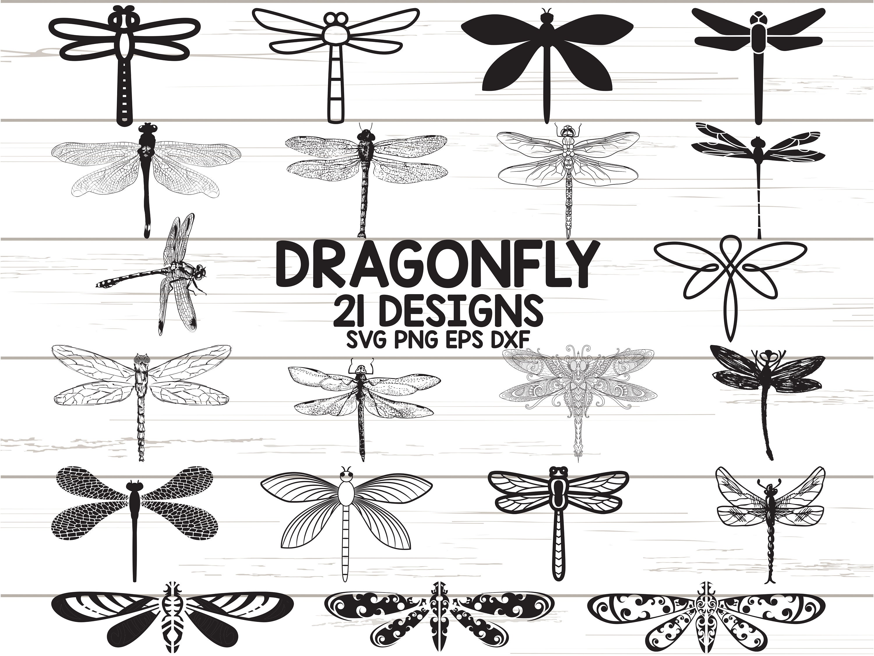 Dragonfly Svg Dragonfly Clipart Insect Svg Dragonfly Etsy for Silhouette.