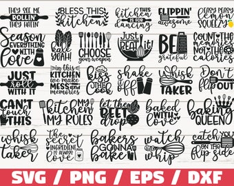 Kitchen SVG Bundle /  Cooking SVG / Cut File / Cricut / Clip art / Commercial Use / Kitchen Sayings Quotes / Kitchen Decoration / Towel