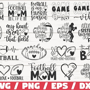 Football SVG Bundle / Funny Football SVG / Cut File / Cricut / Clip art / Commercial Use / Football Mom SVG / Football Sayings Quotes