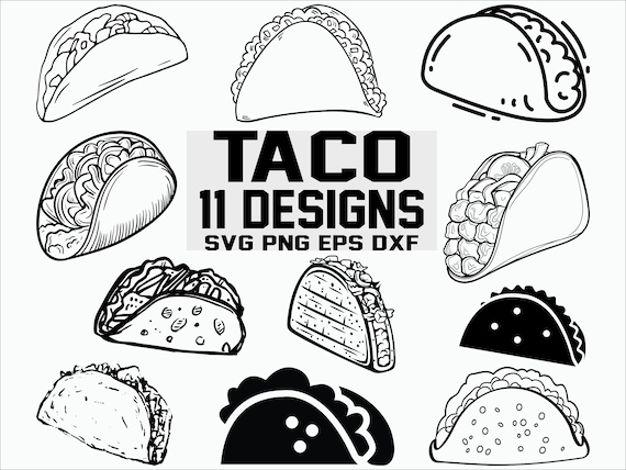 Download Taco SVG/ Mexican Food Svg/ Printable files/ Cricut/ Cut ...