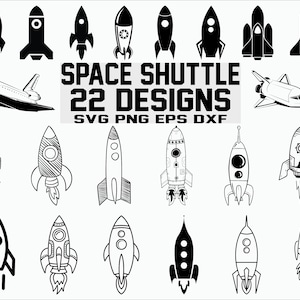Space Space SVG/ Spacecraft SVG/ Rakete SVG/ Clipart/ Schablone/ Aufkleber/ Schneide Dateien/ Cricut/ Silhouette/ Vektor