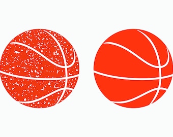 Baloncesto angustiado SVG / Grunge Baloncesto svg / Uso comercial / Archivos de corte / Archivos para Cricut / Silueta / Dxf / Vector