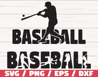 Baseball SVG/ Baseball Player Svg/ Shirt desgin/ Cut File/ Cricut/ Clipart/ Silhouette/ Iron on/ DXF/ Vector