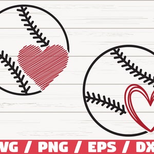 Baseball SVG / Herz SVG / Baseball Herz SVG / Cricut / Cut-Datei / Silhouette / Baseball Mama SVG / Fastpitch SVG / Dxf