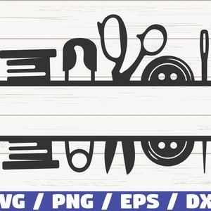 Nähen Split Monogramm SVG / Nähen SVG / Cut File / Cricut / Love Nähen SVG / Instant Download
