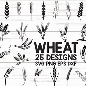 Wheat SVG/ Grain Svg/  Wheat Clipart/ Cut Files/ Cricut/ Silhouette/ Vector