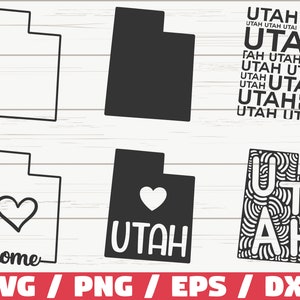 Utah State SVG / Cut File / Cricut / Clip art / Commercial use / Silhouette / Utah SVG / Utah Home Svg / Utah Outline / UT Svg