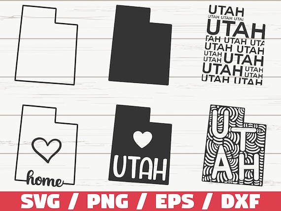 Utah State SVG / Cut File / Cricut / Clip art / Uso comercial | Etsy México