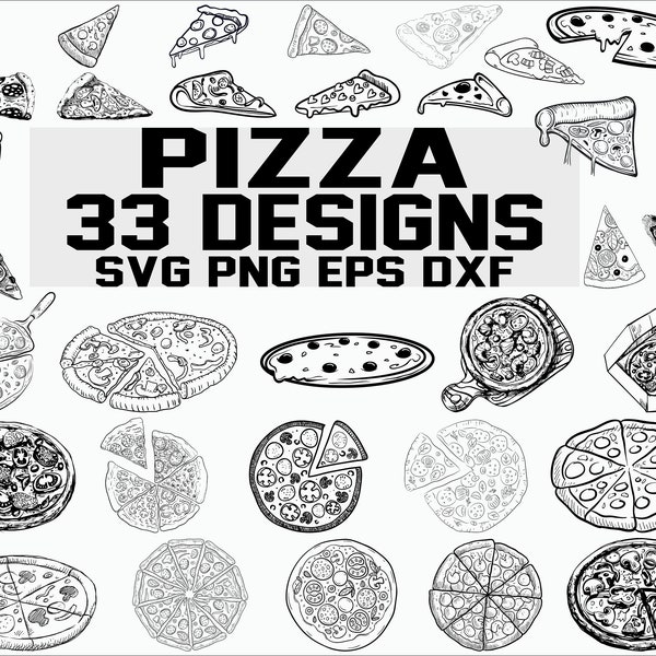 Pizza svg / food svg / pepperoni svg / pizza chef svg / pizza making / pizza slice svg/ clipart/ decal/ stencil/ vinyl/ cut file/ silhouette
