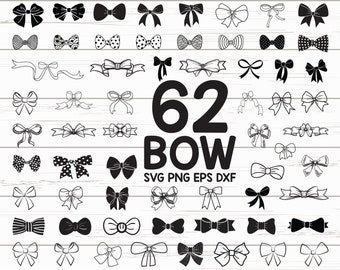 Bow svg/ ribbon bow svg/ girl bow svg/ hair bow svg/ hair ribbon svg/ ribbon bow svg/ bow monogram/ silhouett/ cut file/ stencil