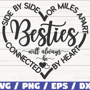 Besties SVG / Cut File / Cricut / Commercial use / Silhouette / Best Friends SVG / Friendship SVG