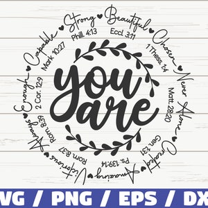 Eres inspiración SVG / Versículo bíblico SVG / Cortar archivo / Cricut / Inspiración cristiana SVG / Descarga instantánea / Svg inspirador