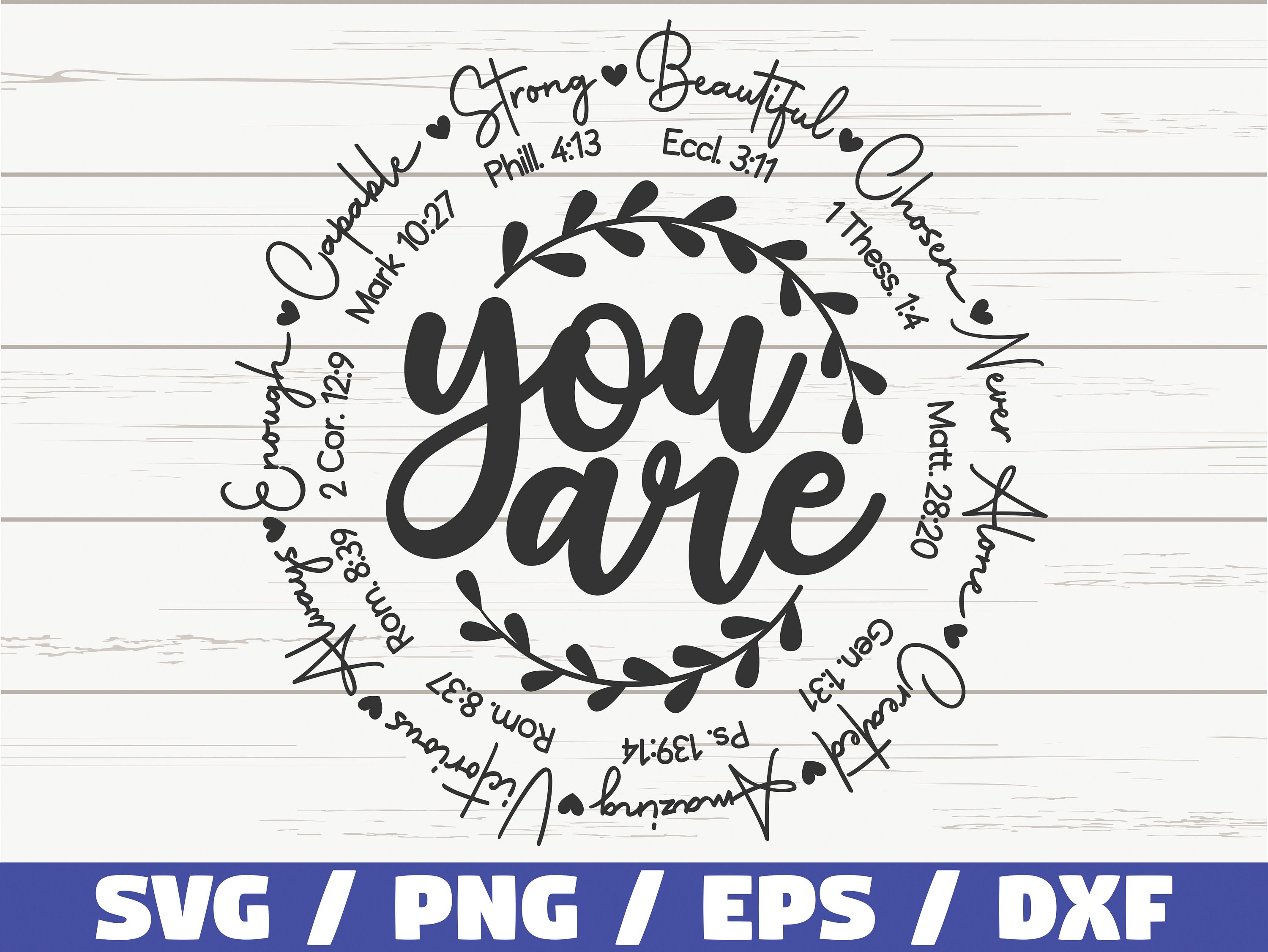 You Are Inspiration SVG / Bible Verse SVG / Cut File / Cricut Etsy UK