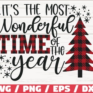 Het is de mooiste tijd van het jaar SVG/kerst SVG/cut-bestand/Cricut/commercieel gebruik/silhouet/DXF-bestand/winter SVG