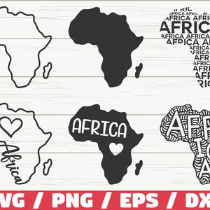 Afrika SVG / Afrika Karte SVG / Cut File / Cricut / Clip Art / Kommerzielle Nutzung / Silhouette / Africa Outline SVG