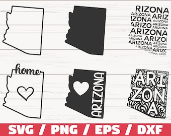 Arizona State SVG / Cut File / Cricut / Clip art / Commercial use / Silhouette / Arizona SVG / Arizona Home Svg / Arizona Outline / AZ Svg