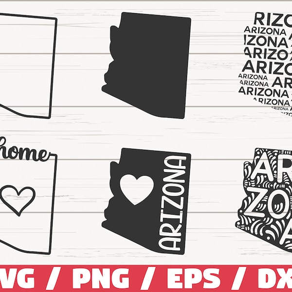 Arizona State SVG / Cut File / Cricut / Clip art / Commercial use / Silhouette / Arizona SVG / Arizona Home Svg / Arizona Outline / AZ Svg