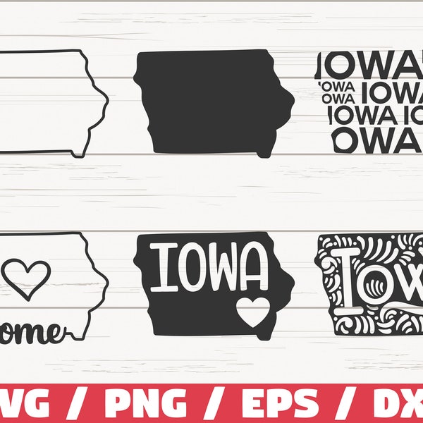 Iowa State SVG / Cut File / Cricut / Clip art / Commercial use / Silhouette / Iowa SVG / Iowa Home Svg / Iowa Outline / IA Svg