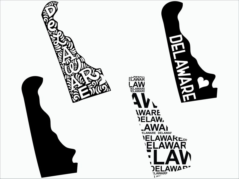 Delaware svg file Delaware state svg Delaware silhouette Delaware vector Delaware clipart DE cut file Delaware cricut DE svg fiile