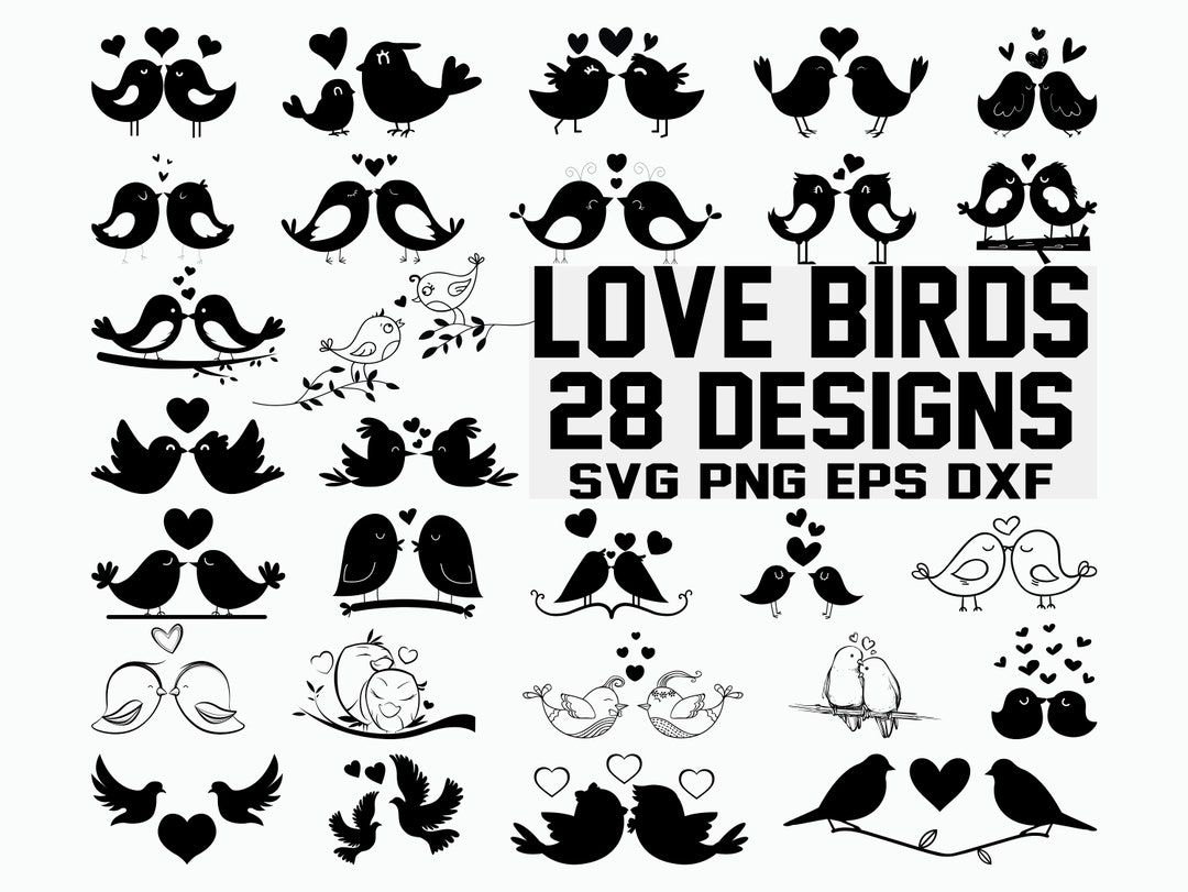 Love Birds Svg Birds Svg Wedding Birds Svg Cricut Clipart Cut Files