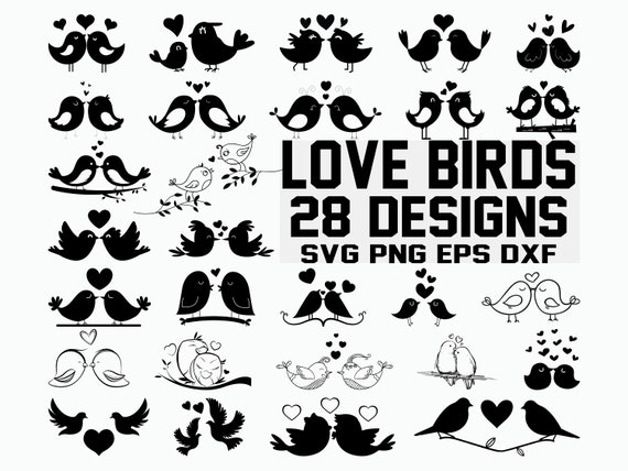 Love Birds SVG / Birds Svg / Wedding Birds Svg / Cricut / - Etsy UK