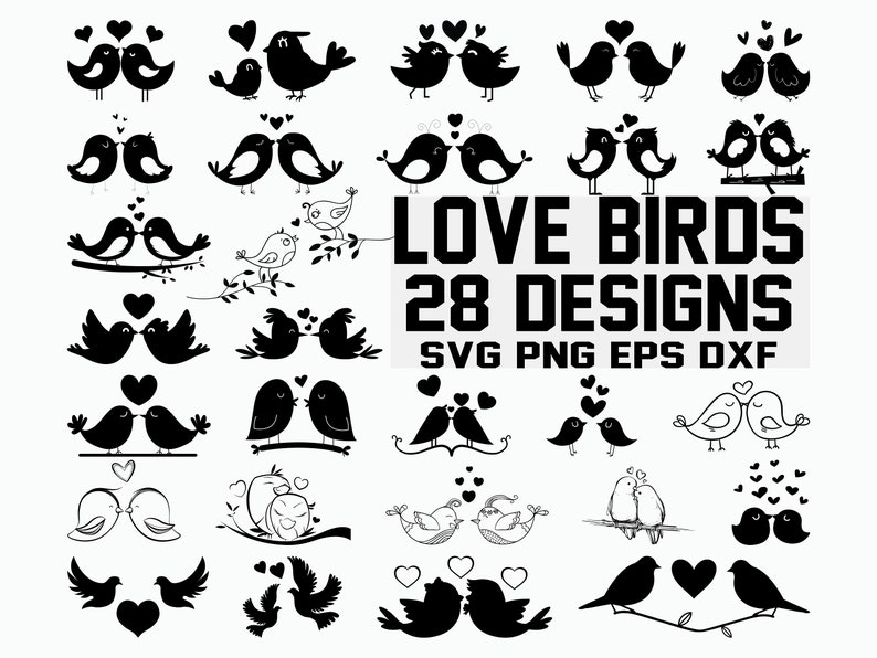 Download Love Birds SVG / Birds svg / Wedding Birds svg / Cricut ...