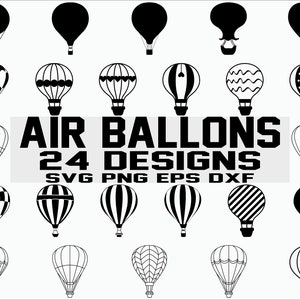 Montgolfière SVG/ décoration de fête svg/ Montgolfière svg/ Montgolfière svg/ Clipart/ fichier de coupe/ Cricut/ Silhouette/ usage Commercial