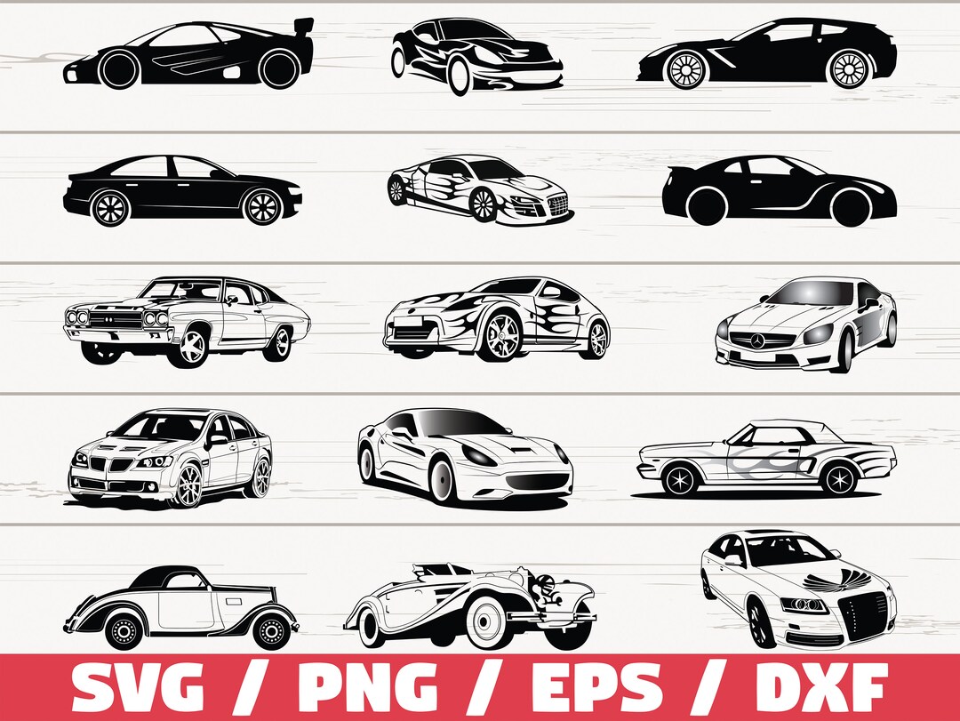 Voiture De Sport Svg / Super Car Svg /Racing Car Svg / Silhouette.