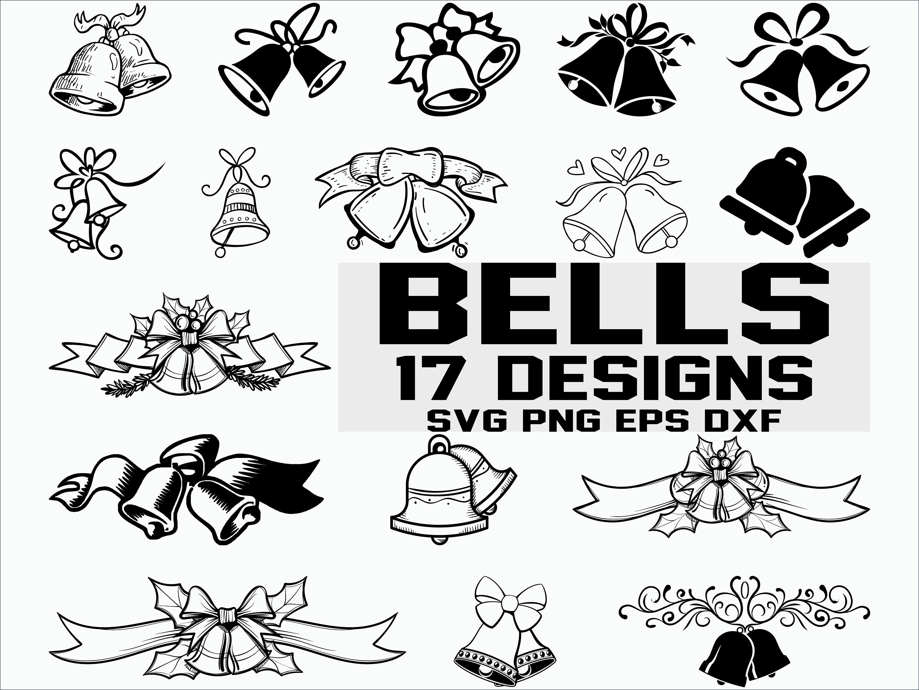 Download Bells SVG/ bell svg/Bells Christmas/ wedding bell svg ...