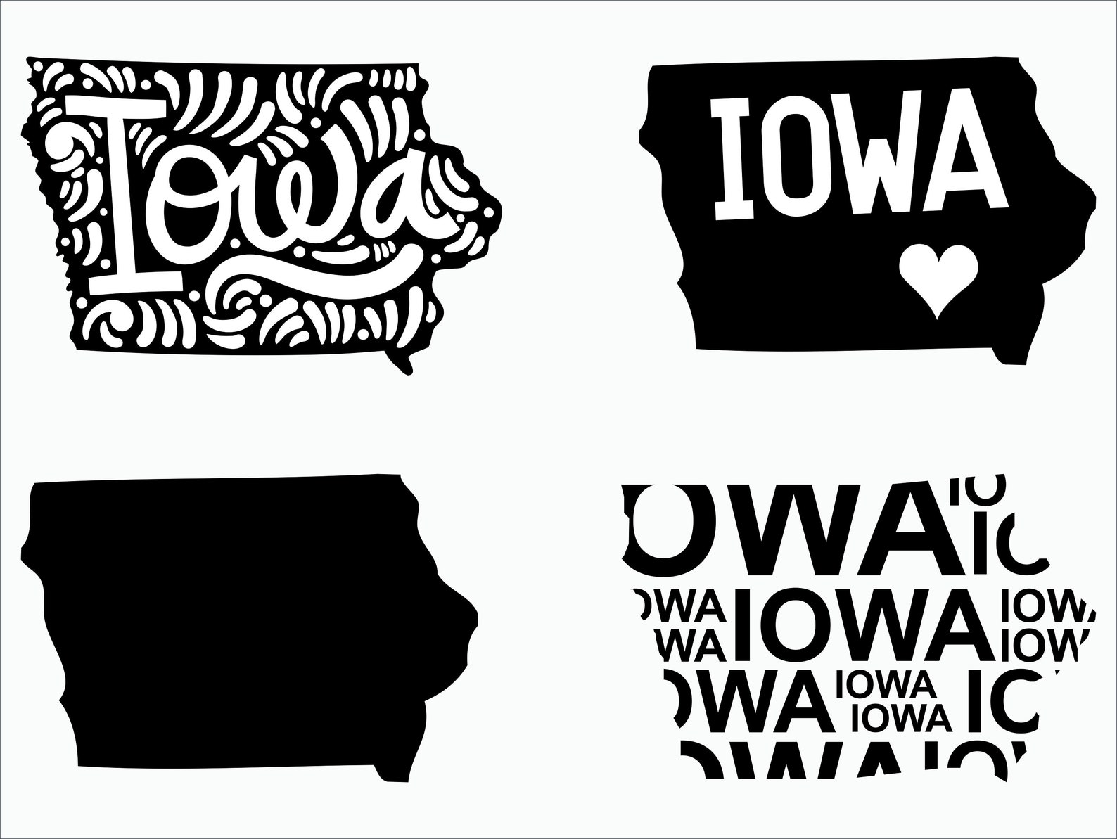 Iowa SVG/ Iowa clipart/ Iowa state svg/ Cricut / printable / Etsy