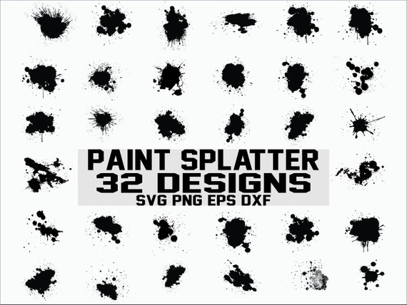 Paint Splatter SVG Bundle Paint Splash Clip Art Digital Paint Splats Svg,  Paint Ink Splatter, Cut File for Cricut -  Canada