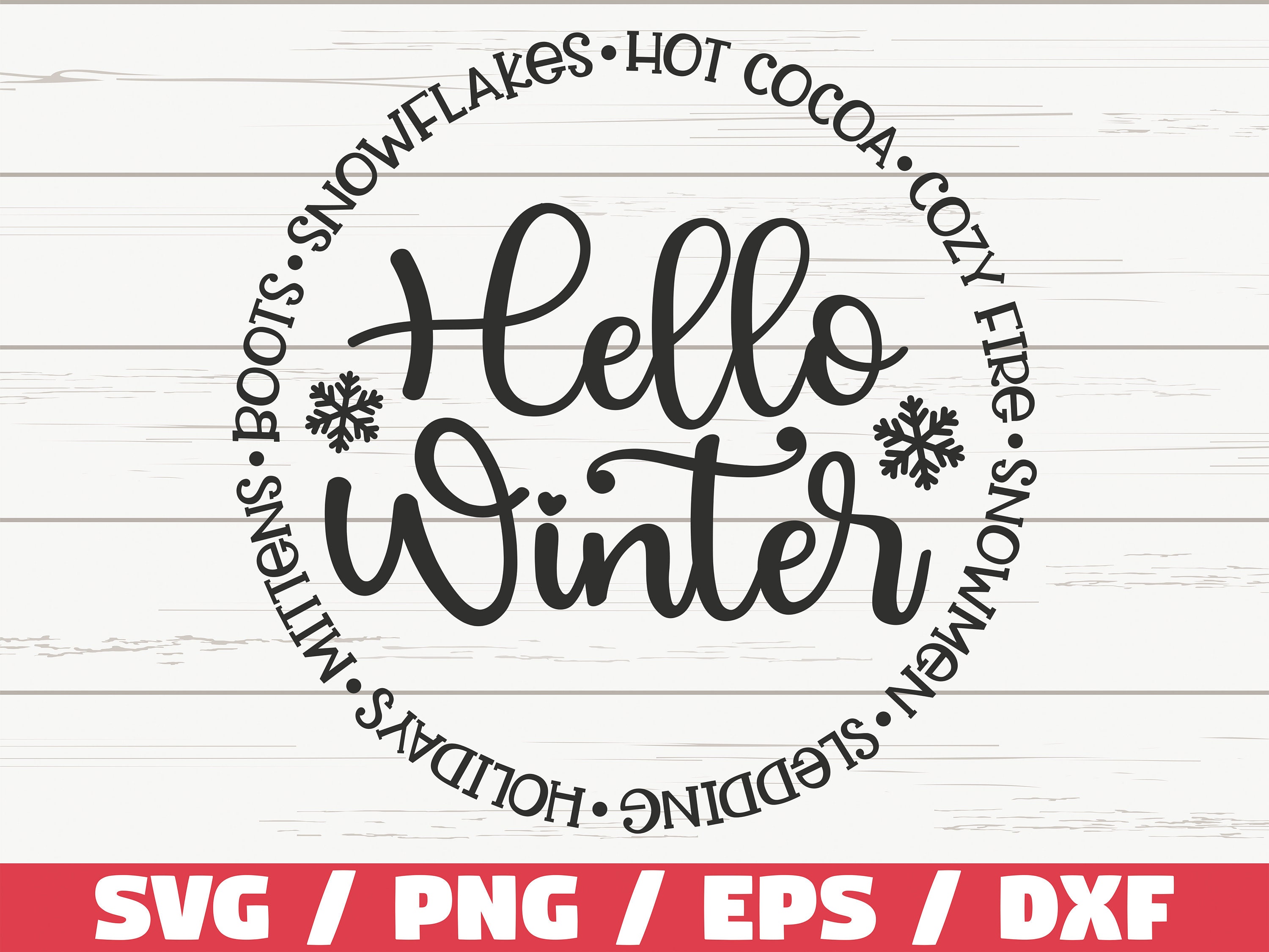 Hello Winter Vibes Sticker for Sale by swietenia