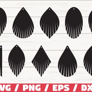 Fringe Earring SVG/ leather earring jewelry/ Pendant svg/ earring template/ Cut Files/ Laser Cut/ Vector