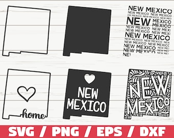 New Mexico State SVG / Cut File / Cricut / Clip art / Commercial use / Silhouette / New Mexico SVG / New Mexico Home Svg / NM Svg