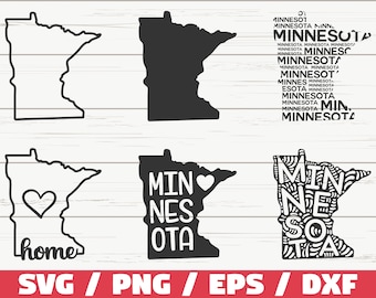 Minnesota State SVG / Cut File / Cricut / Clip art / Commercial use / Silhouette / Minnesota SVG / Minnesota Home Svg / MN Svg