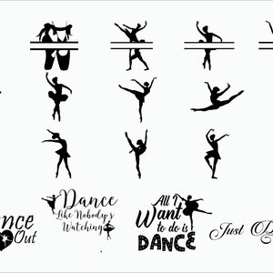 Ballet SVG/ballerina SVG/balletdanser/ballet silhouetten/ballet SVG-bestanden/SVG/DXF/PNG/EPS/ballet clipart