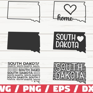South Dakota State SVG / Schnittdatei / Cricut / ClipArt / Kommerzielle Nutzung / Silhouette / South Dakota SVG / South Dakota Home Svg / SD Svg