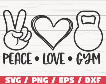 Peace Love Gym | Etsy