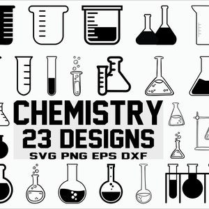 Chemie SVG/ Wissenschaft SVG/ Reagenzglas SVG/ Clipart/ Cut Files/ Cricut/ Silhouette/ Vektor