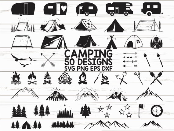 Download Camping Svg Bundle Camper Svg Summer Svg Campfire Svg Etsy