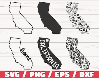 California State SVG / Cut File / Cricut / Clip art / Commercial use / Silhouette / California SVG / California Outline / CA Svg