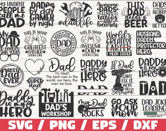 Dad Life SVG Bundle / Cut Files / Clip art / Commercial use / Father's Day SVG / Father quotes SVG / Dad Svg