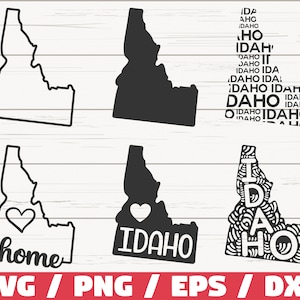 Idaho State SVG / Cut File / Cricut / Clip art / Commercial use / Silhouette / Idaho SVG / Idaho Home Svg / Idaho Outline / ID Svg